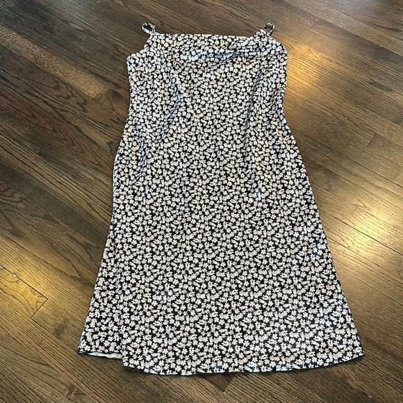 bebe Dresses & Skirts - Bebe Black and White Slip Midi Dress for Wedding Guest NEW NWT Large L